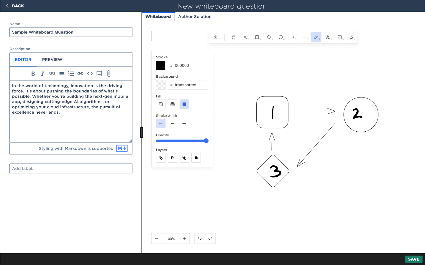 How can I create whiteboard questions? – CodeSignal Knowledge Base