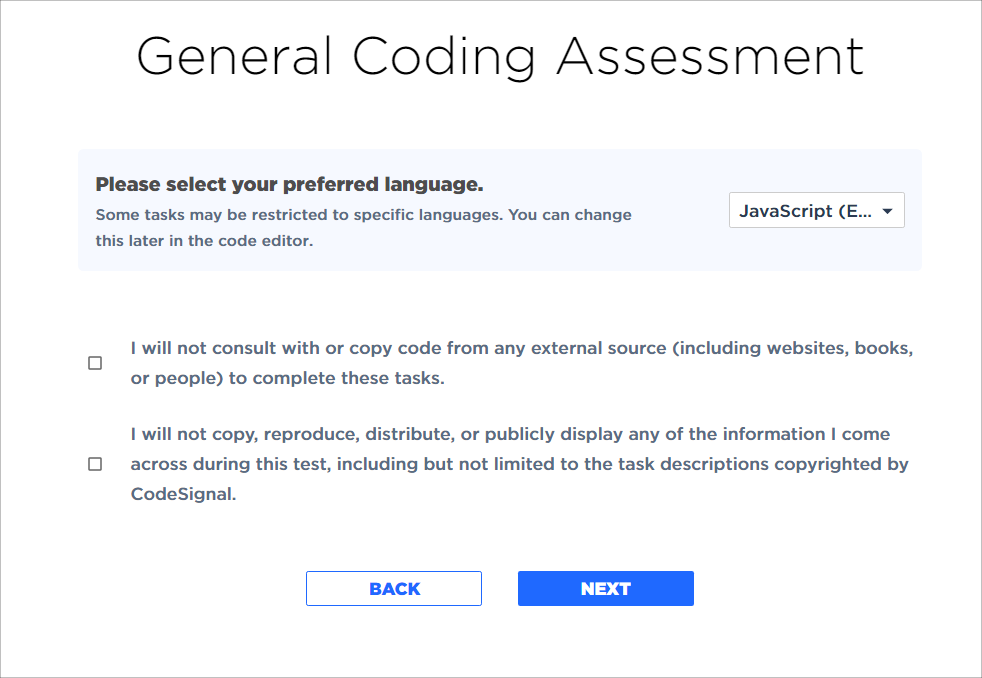 What should I expect when I take the General Coding Assessment (GCA